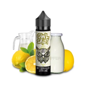 Buttermilch Zitrone Aroma OWL Salt Longfill 10 ml in 60 ml