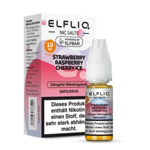 ELFLIQ Strawberry Raspberry Cherry Ice Nikotinsalz Liquid