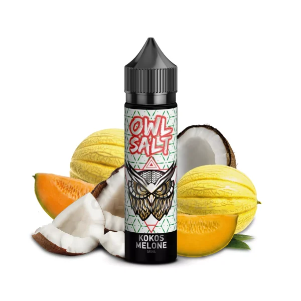 Kokos Melone Aroma OWL Salt Longfill 10 ml in 60 ml