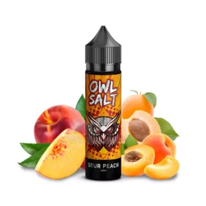 Sour Peach Aroma OWL Salt Longfill 10 ml in 60 ml